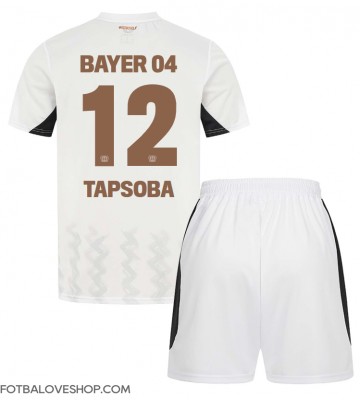 Bayer Leverkusen Edmond Tapsoba #12 Dětské Venkovní Dres 2024-25 Krátký Rukáv (+ trenýrky)